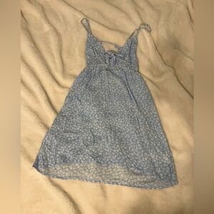 blue and white sundress size small